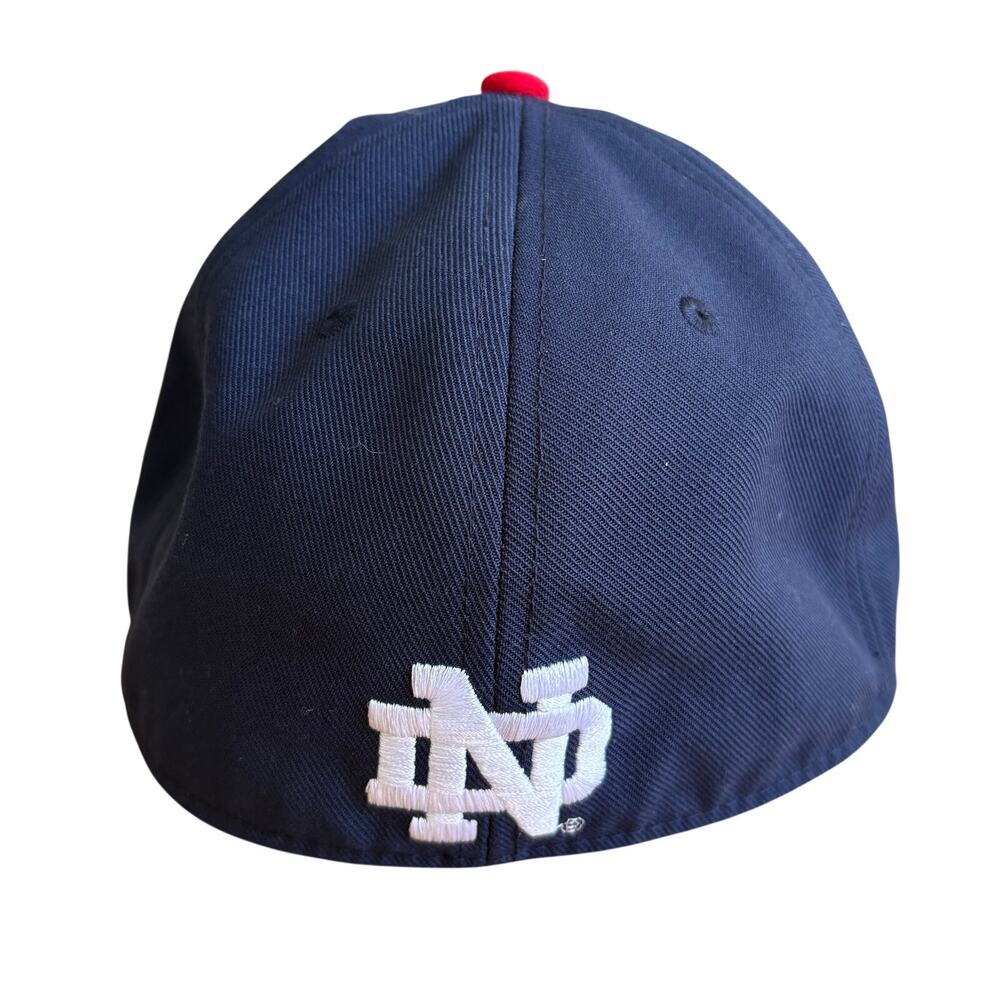 Notre Dame Under Armour Red White Blue Clover Flag Hat L/XL Memorial 4th July - Picture 4 of 6